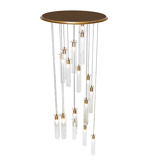 36" Wide Cilindro 18 Light Cascading Pendant