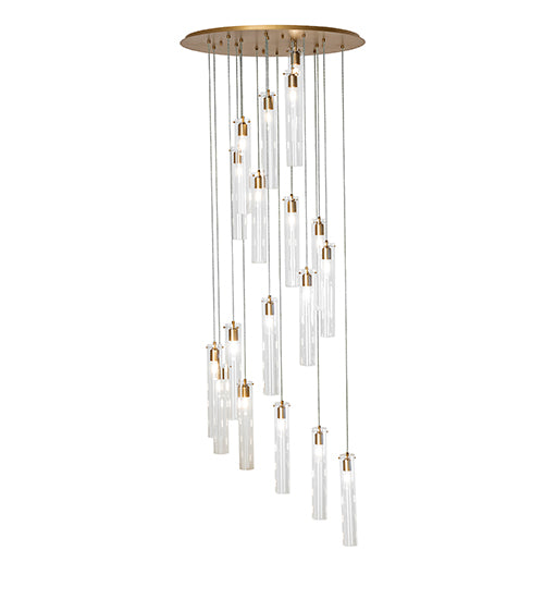 36" Wide Cilindro 18 Light Cascading Pendant