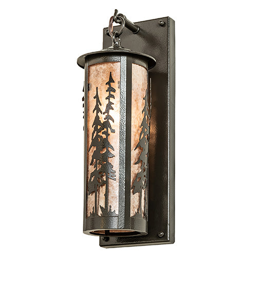 5" Wide Fulton Tall Pines Hanging Wall Sconce