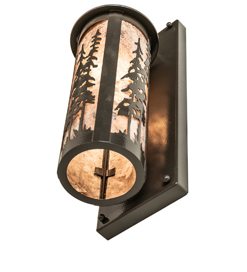 5" Wide Fulton Tall Pines Hanging Wall Sconce