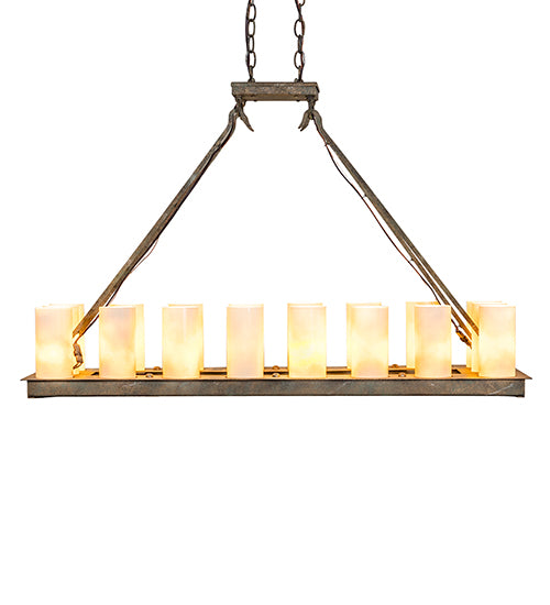 39" Long Loxley 18 Light Oblong Chandelier