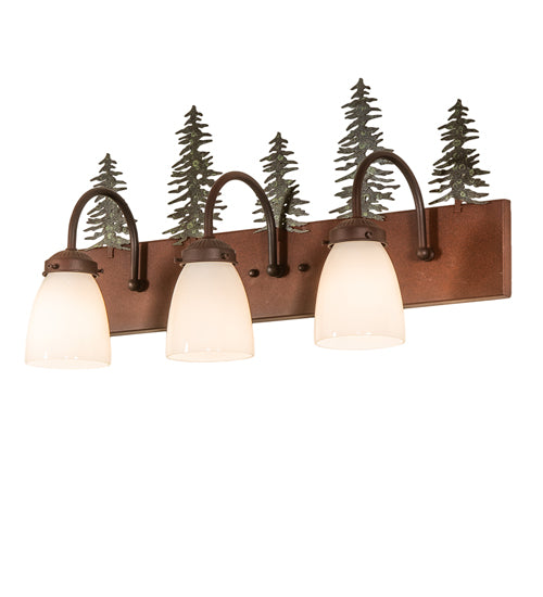 24"Wide Tall Pines 3 Light Vanity Light