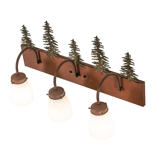 24"Wide Tall Pines 3 Light Vanity Light