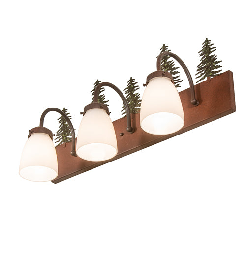 24"Wide Tall Pines 3 Light Vanity Light