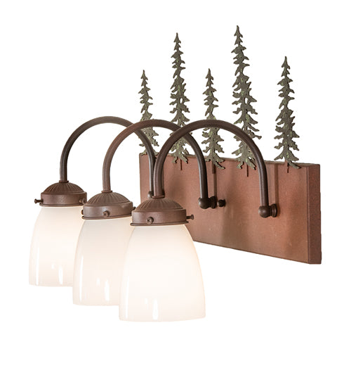 24"Wide Tall Pines 3 Light Vanity Light