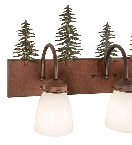 24"Wide Tall Pines 3 Light Vanity Light