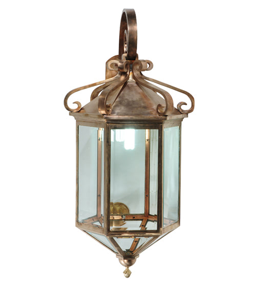 21"W Anza Lantern Wall Sconce