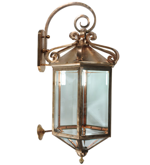 21"W Anza Lantern Wall Sconce