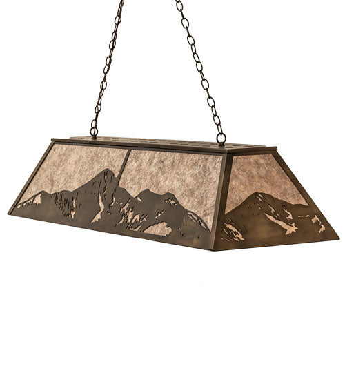 61" Long Mountain Range Oblong Pendant