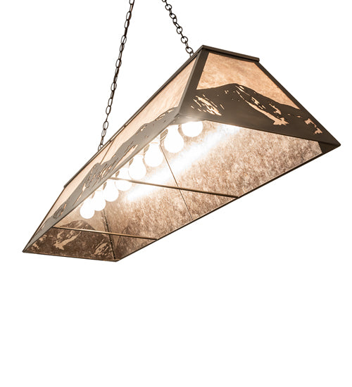 61" Long Mountain Range Oblong Pendant