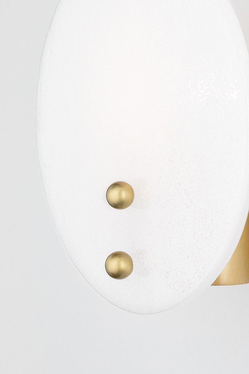 Giselle Semi Flush - Aged Brass