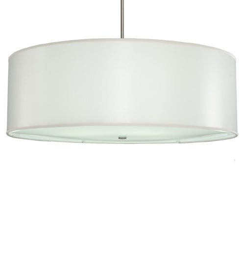 42" Wide Cilindro White Trilam Textrene Pendant