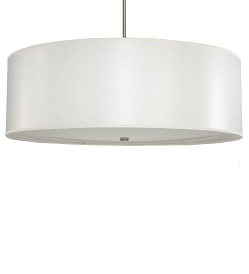 42" Wide Cilindro White Trilam Textrene Pendant