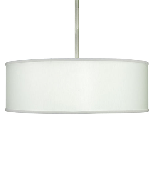 24" Wide Cilindro White Trilam Textrene Pendant