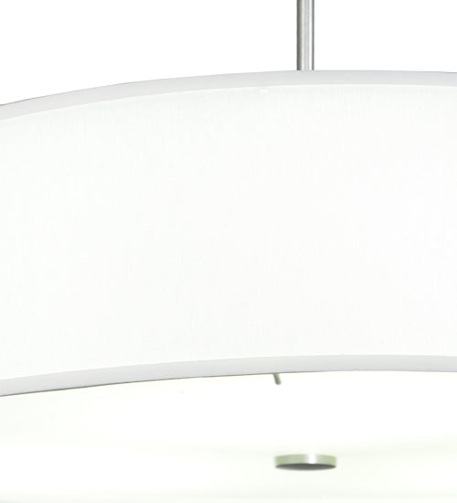 24" Wide Cilindro White Trilam Textrene Pendant