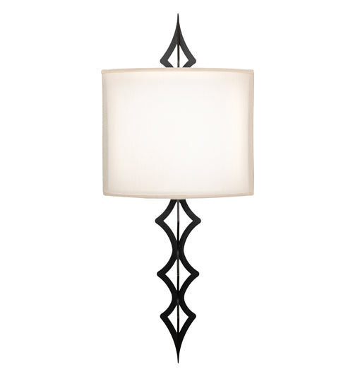 12" Wide Cilindro Diamente Wall Sconce