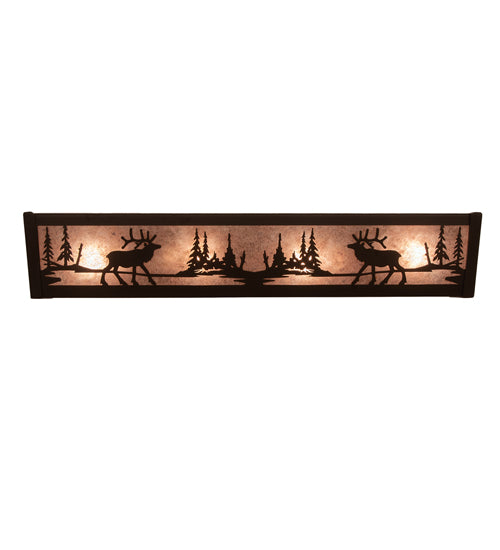 24" Wide Elk At Lake Vanity Light