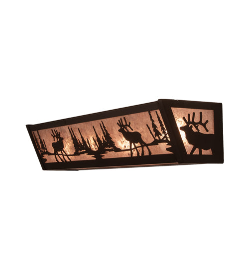 24" Wide Elk At Lake Vanity Light