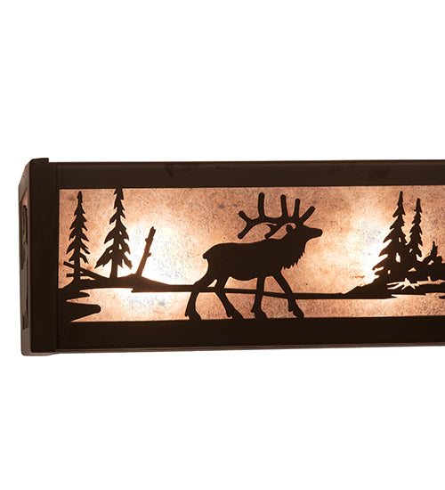 24" Wide Elk At Lake Vanity Light