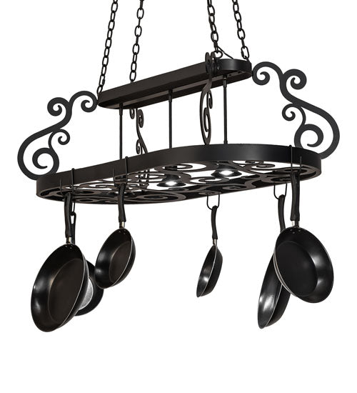 48" Long Neo 3 Light Pot Rack