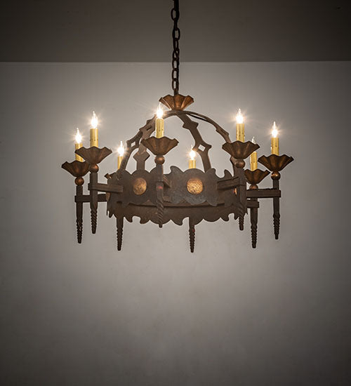 28" Wide Antibes 8 Light Chandelier