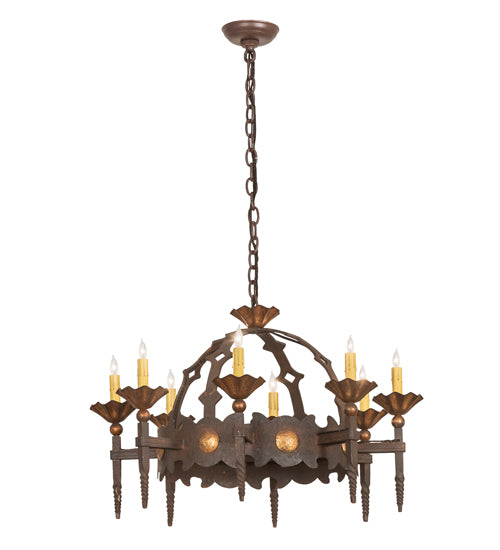 28" Wide Antibes 8 Light Chandelier