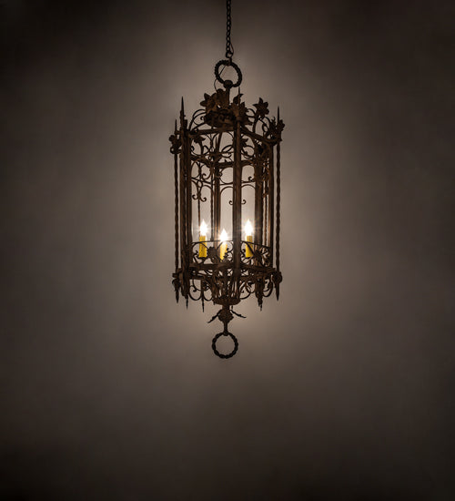 28" Wide Gordes 3 Light Chandelier