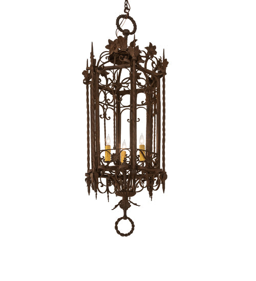 28" Wide Gordes 3 Light Chandelier