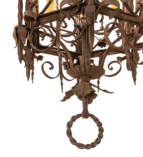 28" Wide Gordes 3 Light Chandelier