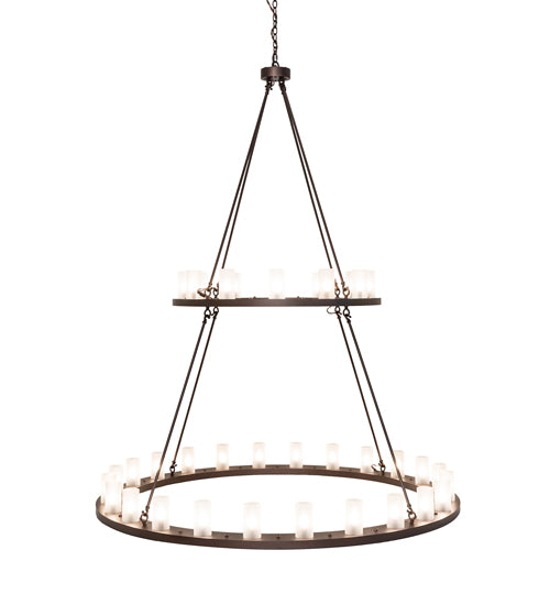 72" Wide Loxley 36 Light Two Tier Chandelier