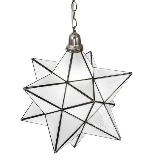 18" Wide Moravian Star Pendant