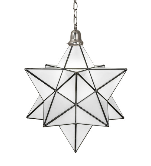 18" Wide Moravian Star Pendant