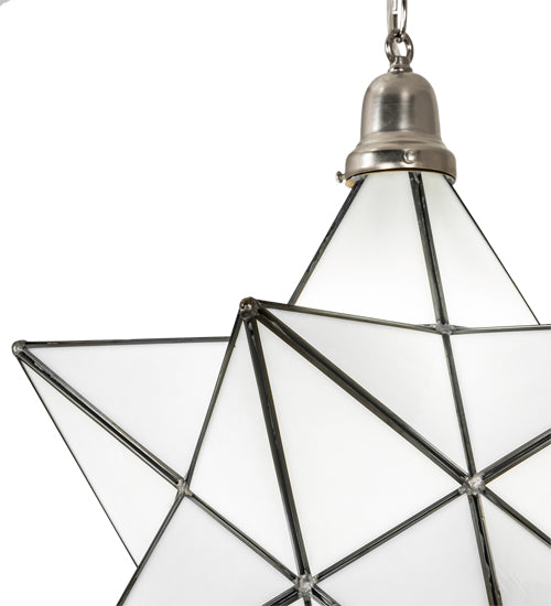 18" Wide Moravian Star Pendant