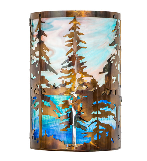 12" Wide Tall Pines Wall Sconce