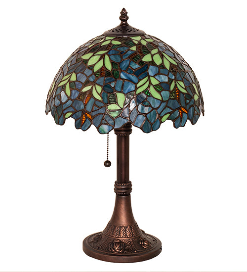 17" High Nightfall Wisteria Table Lamp