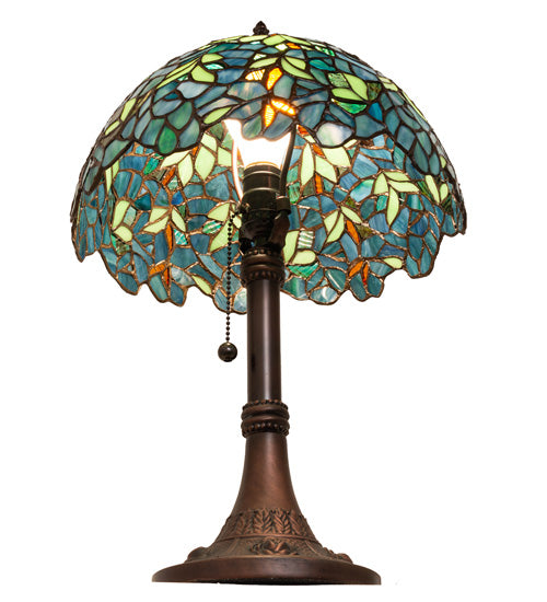 17" High Nightfall Wisteria Table Lamp