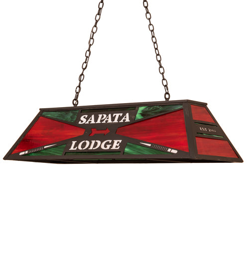 48" Long Personalized Sapata Lodge Oblong Pendant