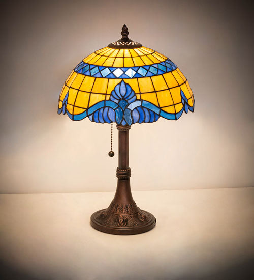 17" High Baroque Accent Lamp