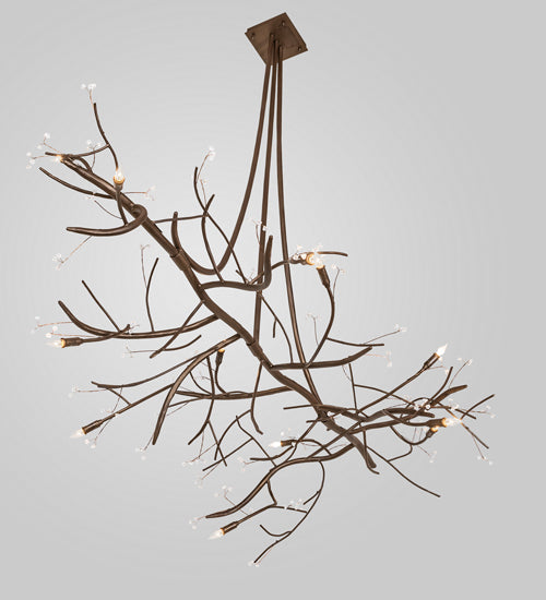 72" Long Winter Solstice Budding Chandelier