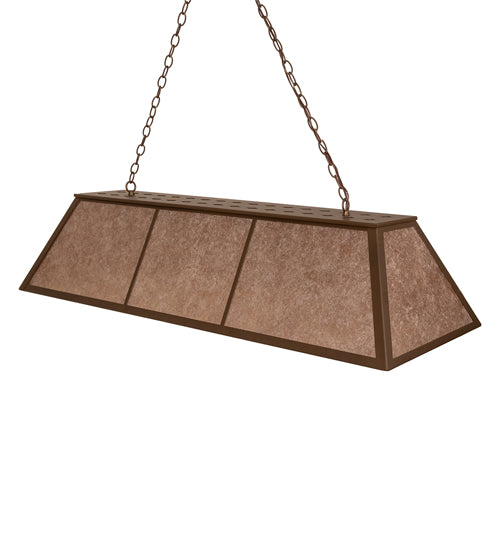 60" Long Tri-Panel Oblong Pendant