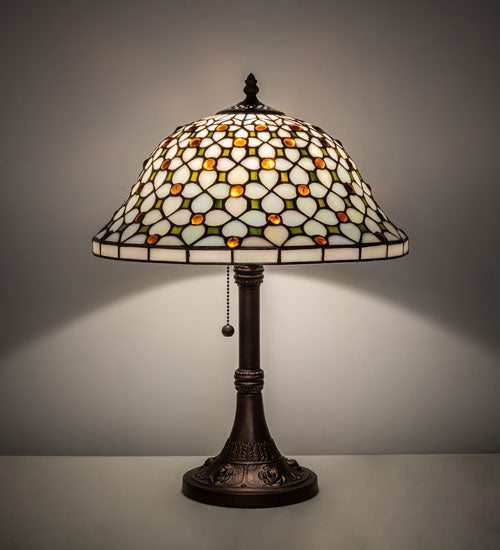 19" High Diamond & Jewel Table Lamp