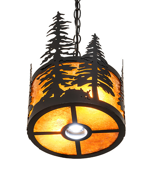 10" Wide Tall Pines Pendant