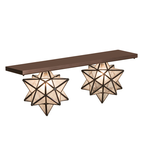 30" Long Moravian Star 2 Light Flushmount