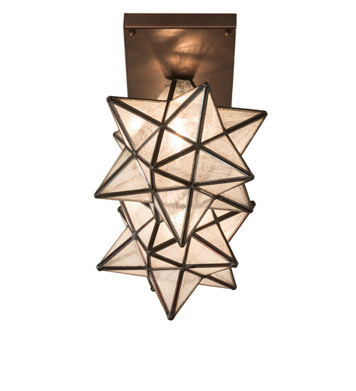 30" Long Moravian Star 2 Light Flushmount