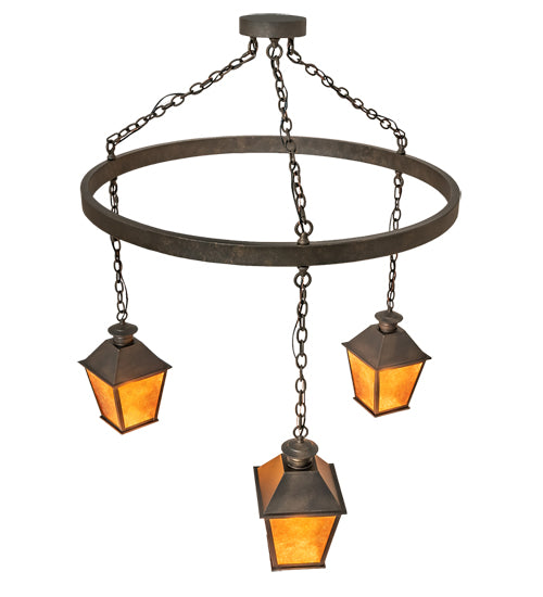 48" Wide Stafford 3 Light Chandelier