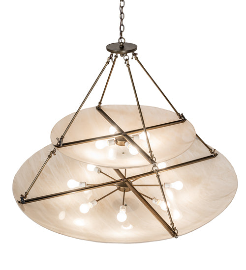 56" Wide Cypola Two Tier Inverted Pendant