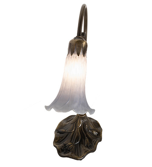 15" High Grey Pond Lily Accent Lamp