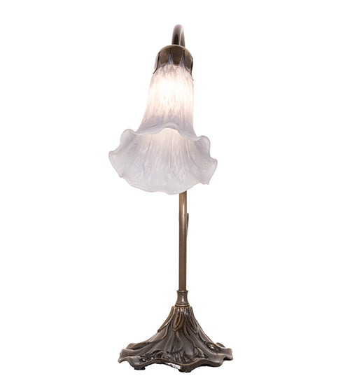 15" High Grey Pond Lily Accent Lamp