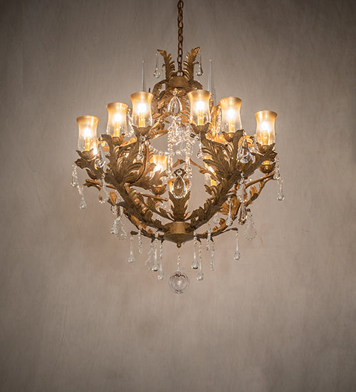 30" Wide French Baroque 13 Light Chandelier