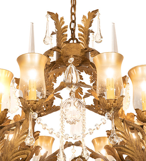 30" Wide French Baroque 13 Light Chandelier